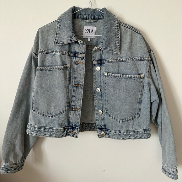Cropped denim jacket - Picture 2 of 2
